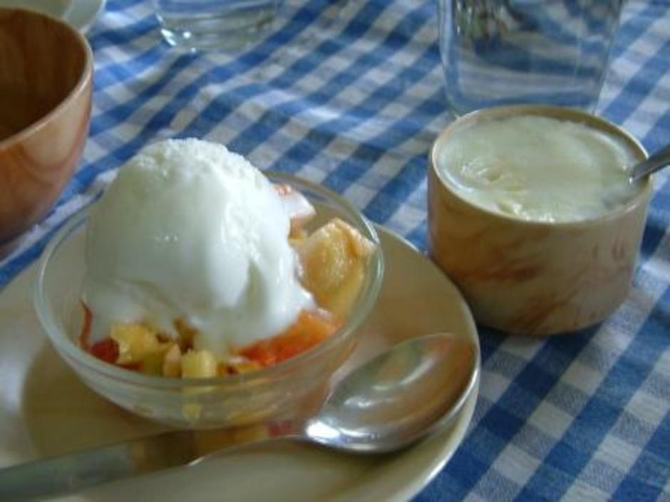 Ice Cream with Mango