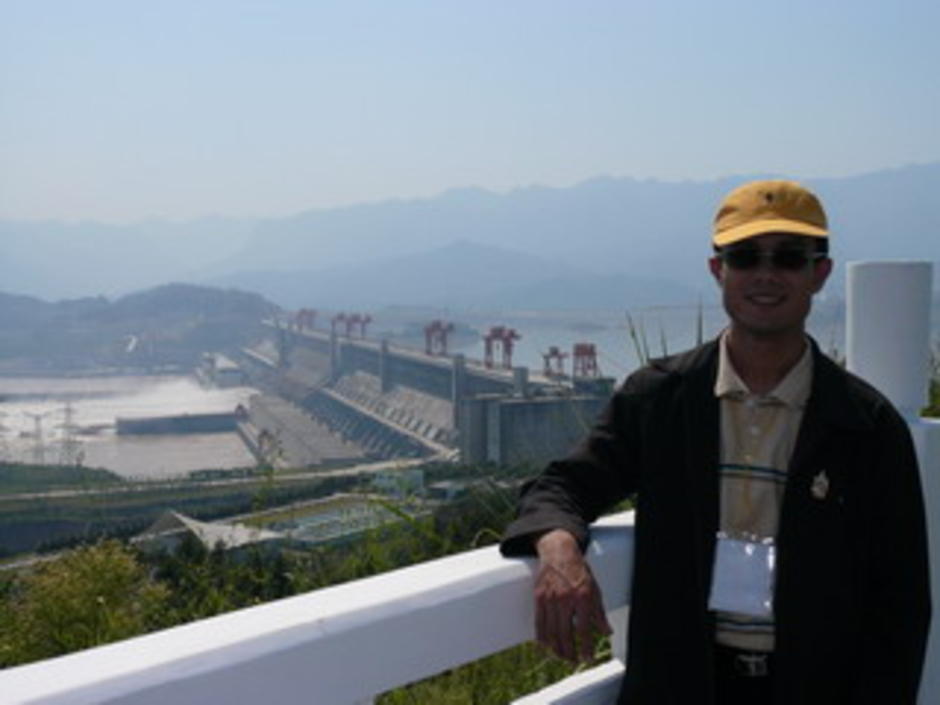 ภาพถ่ายหน้าเขื่อน Three Gorges