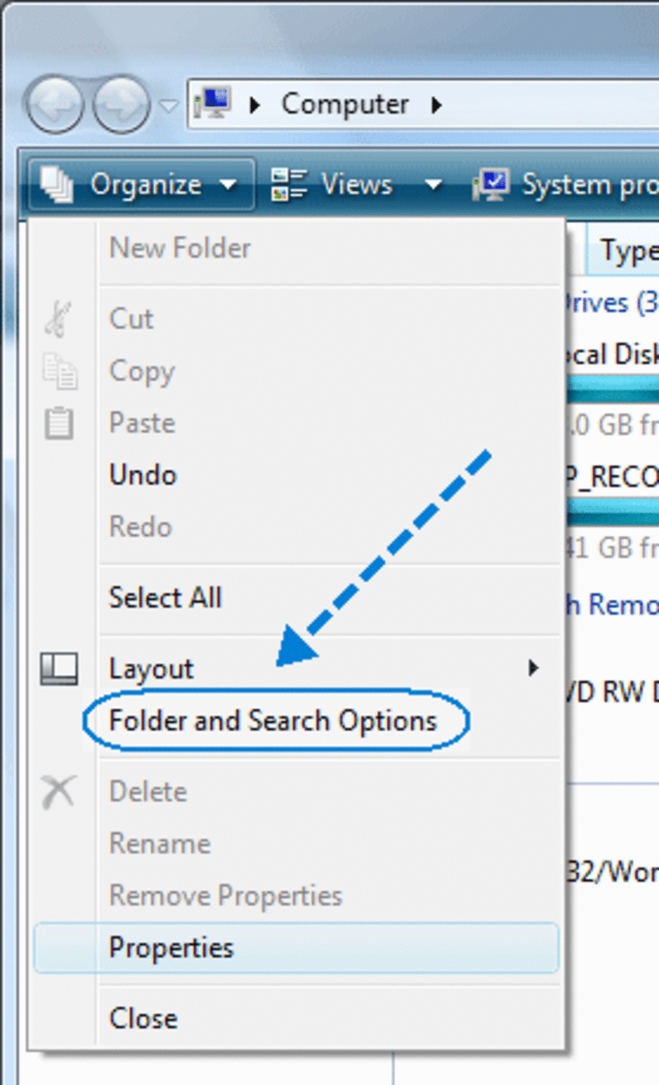 Folder Option