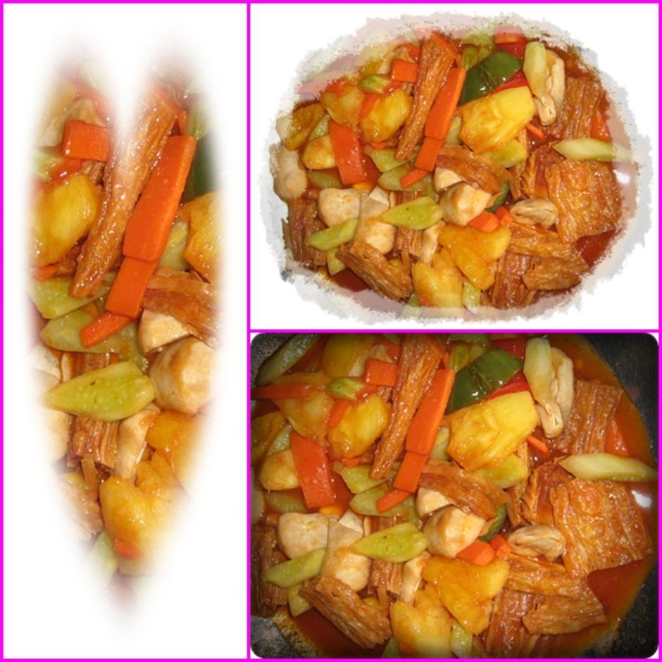 ผัดเปรี้ยวหวานสูตรเจ