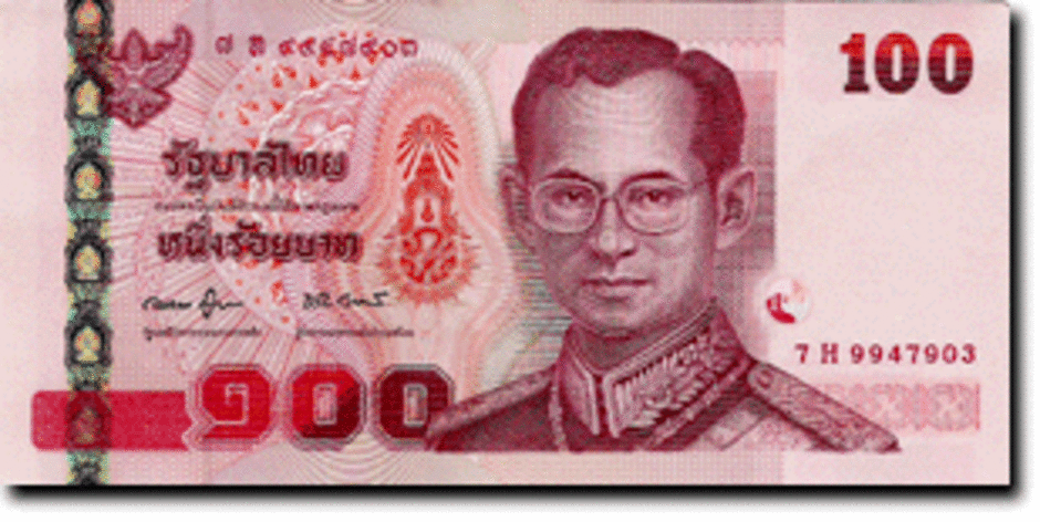 ธนบัตรชนิดราคา ๑๐๐ บาท ด้านหน้า