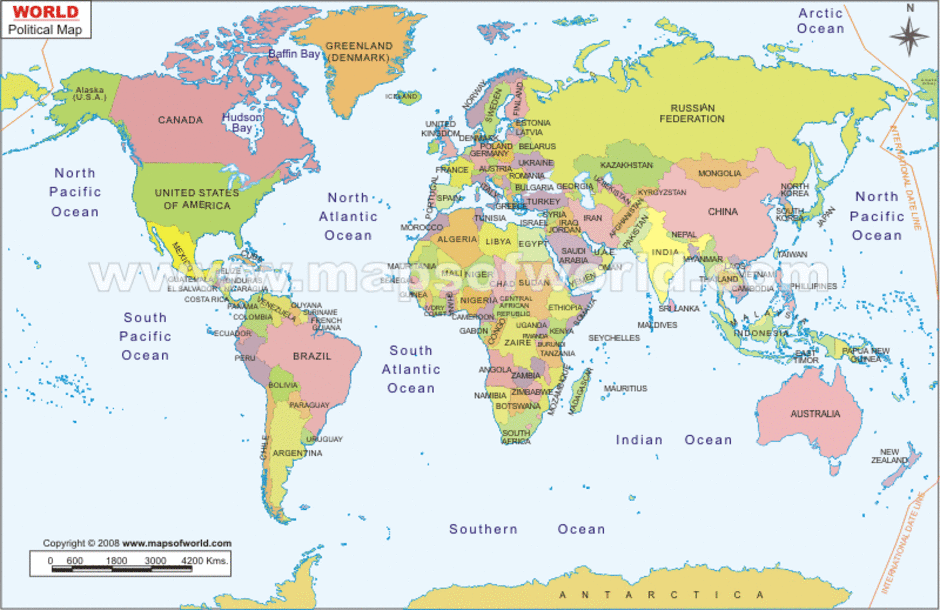 world map