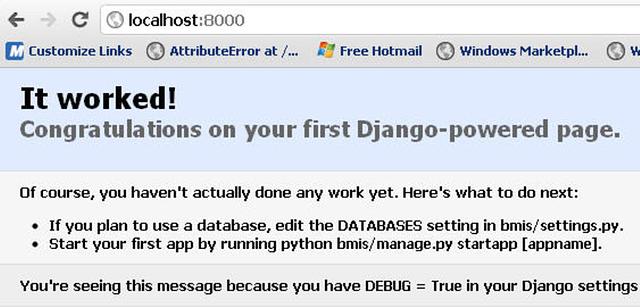 Apache django